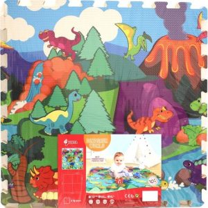 Měkké bloky na podlahu dinosauři 118 x 118 cm, W013754