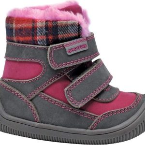 dívčí zimní boty Barefoot TAMIRA GREY, protetika, šedá – 34
