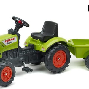 Šlapací traktor Claas Arion s vlečkou, Falk, W011258