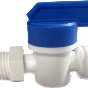 Aseko Uzavírací ventil – potrubí 1/4" (6,35mm) / závit 1/4" dávkovací pumpy POOLSERVIS