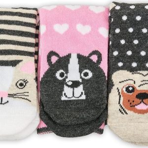 veselé ponožky FUNNY dívčí – 3pack, Pidilidi, PD0136-01, holka – 35-37