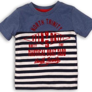 Tričko chlapecké s krátkým rukávem, Minoti, TRINITY 8, modrá – 68/80 | 6-12m