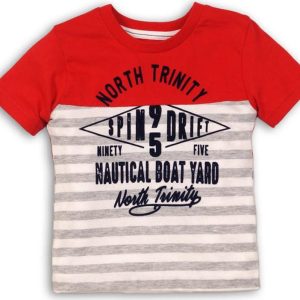 Tričko chlapecké s krátkým rukávem, Minoti, TRINITY 8, červená – 68/80 | 6-12m