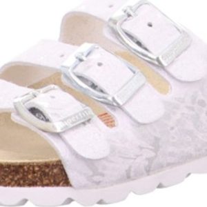 dívčí korkové pantofle FOOTBAD, Superfit, 1-800113-9010, bílá – 30