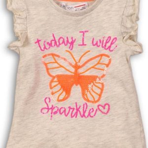 Tričko dívčí s krátkým rukávem, Minoti, PERFECT 9, bílá – 68/80 | 6-12m