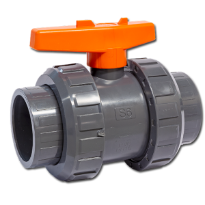 Poolservis Bazénový kulový dvoucestný ventil 50 mm –  S6 závit Praher