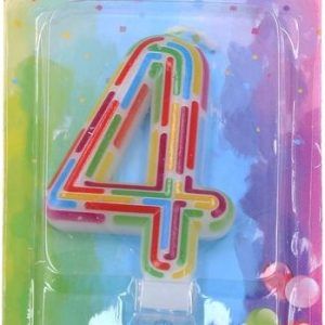 Párty svíčka číslo 4 Čárky, W017550