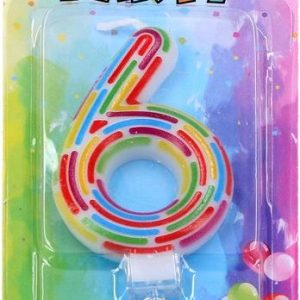 Párty svíčka číslo 6 Čárky, W017552