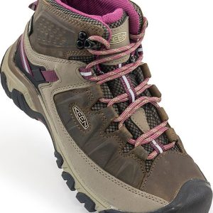 Dámská kotníkové boty Targhee III MID WP W, Weiss/ boysenberry, Keen, 1018178, hnědá – 41 | US 10.5