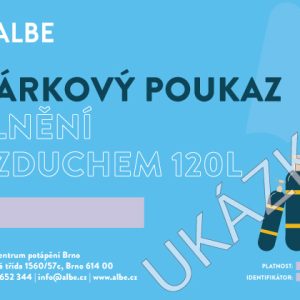 Plnění Vzduchem 120l Forma Poukazu: Digitální