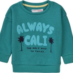 Mikina chlapecká, Minoti, Vacay 2, zelená – 98/104 | 3/4let