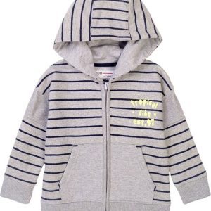 Mikina chlapecká s kapucí celopropínací, Minoti, Mood 3, šedá – 92/98 | 2/3let