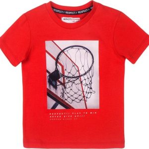 Tričko chlapecké s krátkým rukávem, Minoti, Rspt 6, červená – 98/104 | 3/4let