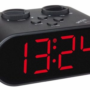 Rádiem řízený budík s USB výstupem TFA 60.2551.01 ELLYPSE – černý