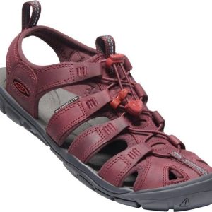 Sandály Clearwater CNX Leather W wine/red dahlia, Keen, 1025088, vínová – 39.5
