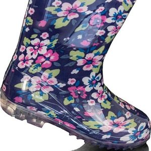 dětské holínky gumové – potisk kytky, Pidilidi, PL0033-04, holka – 37