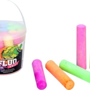 Chodníkové křídy FLUO 20ks, Wiky, W016880