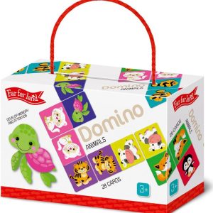 Far Far Land Domino s obrázky zvířátka 28 karet, Far Far Land, W022271