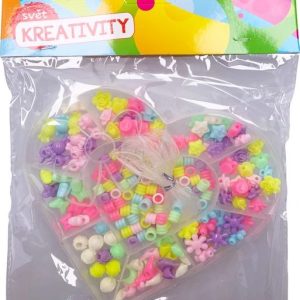 Korálky set 55g – Srdce, Wiky, W019364