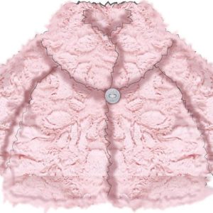 Kabátek zimní kojenecký chlupatý, Minoti, DANDELION 5, růžová – 86/92 | 18-24m