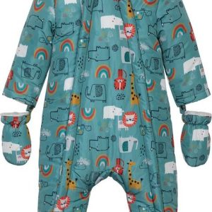 Kombinéza kojenecká zimní podšitá chlupem, Minoti, Look 8, modrá – 68/74 | 6-9m