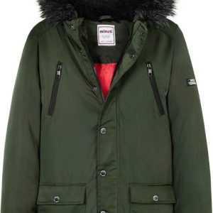 Kabát chlapecký Parka, Minoti, 11COAT 21, khaki – 98/104 | 3/4let
