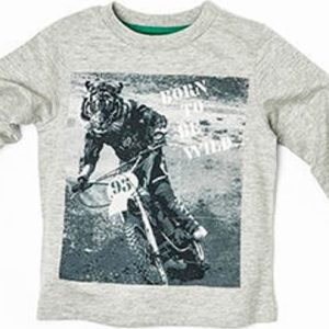 Tričko chlapecké s dlouhým rukávem, Minoti, CROSS 7, šedá – 92/98 | 2/3let