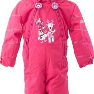 overal zimní dívčí s kožíškem, Pidilidi, PD1131-03, růžová – 98 | 3roky