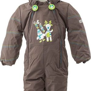 overal zimní chlapecký s kožíškem, Pidilidi, PD1131-18, hnědá – 98 | 3roky