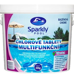 SparklyPool Sparkly POOL Multifunkční 6v1 tablety 200g 3 kg