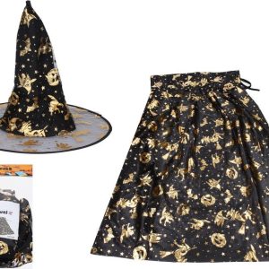 Set karneval – čarodějnice (klobouk, plášť), Wiky, W027547