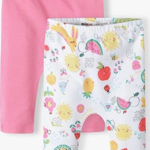 Kalhoty kojenecké 2pack, Minoti, Tulip 3, Holka – 80/86 | 12-18m