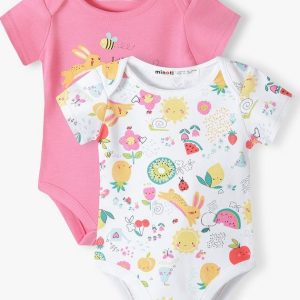 Body kojenecké 2pack, Minoti, tulip 7, Holka – 56/62 | 0-3m