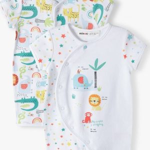 Kojenecký overal letní 2pack, Minoti, savanah 1, Unisex – 68/74 | 6-9m