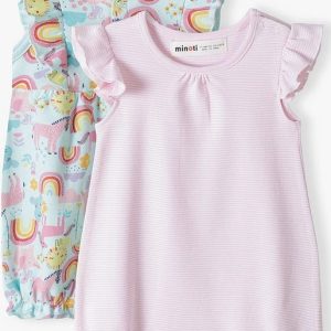 Kojenecký overal letní 2pack, Minoti, imagine 3, Holka – 62/68 | 3-6m