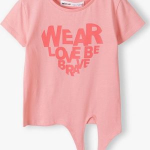 Tričko dívčí s krátkým rukávem zavazovací, Minoti, 14tee 37, Holka – 98/104 | 3/4let