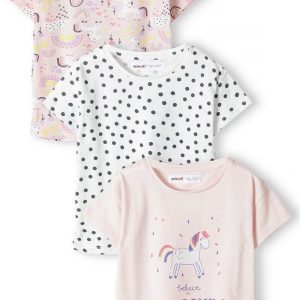 Tričko dívčí s krátkým rukávem 3pack, Minoti, 14tee 47, Holka – 92/98 | 2/3let