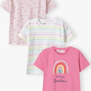 Tričko dívčí s krátkým rukávem 3pack, Minoti, 14tee 50, Holka – 92/98 | 2/3let