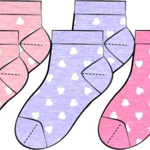 Ponožky dívčí 5pack, Minoti, 14sock 27, Holka – 98/104 | 3/4let