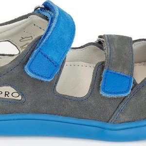 chlapecké sandály Barefoot TERY GREY, Protetika, šedá – 22