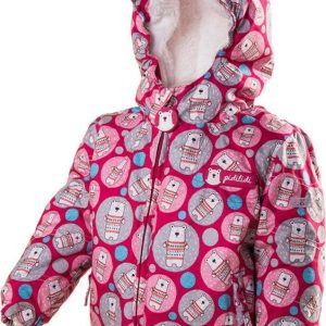 bunda zimní s kožíškem, Pidilidi, PD1035-03, růžová – 80 | 1rok