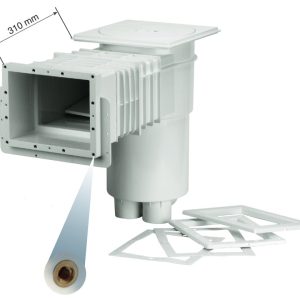 Vagnerpool Skimmer s prodlouženým hrdlem VA 17,5 l , 215×160 mm do fólie