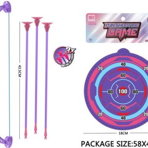 Luk se šípy a terčem – fialový , Wiky, W027840