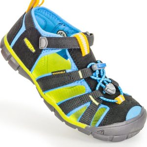 Dětské sandály SEACAMP II CNX, BLACK/BRILLIANT BLUE, keen, 1022984/1022969, černá – 36