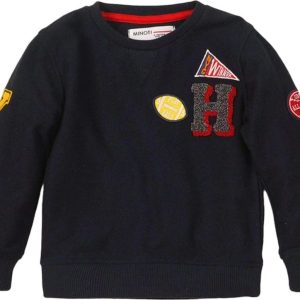 Mikina chlapecká, Minoti, SCHOOL 1, modrá – 98/104 | 3/4let