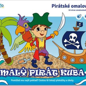 Malý pirát Kuba omalovánka A5, Kresli.to, W031845