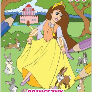 Princezny a její mazlíčci omalovánka A5, Kresli.to, W031846