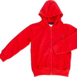 Mikina chlapecká s kapucí celopropínací, Minoti, 9ZIPEMB 5, červená – 98/104 | 3/4let