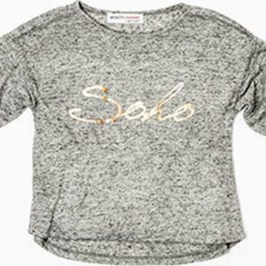 Tričko dívčí s dlouhým rukávem, Minoti, ROCK 3, šedá – 104/110 | 4/5let