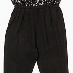 Overal divčí dlouhý, v pase do gumy, Minoti, ROCK 10, černá – 98/104 | 3/4let